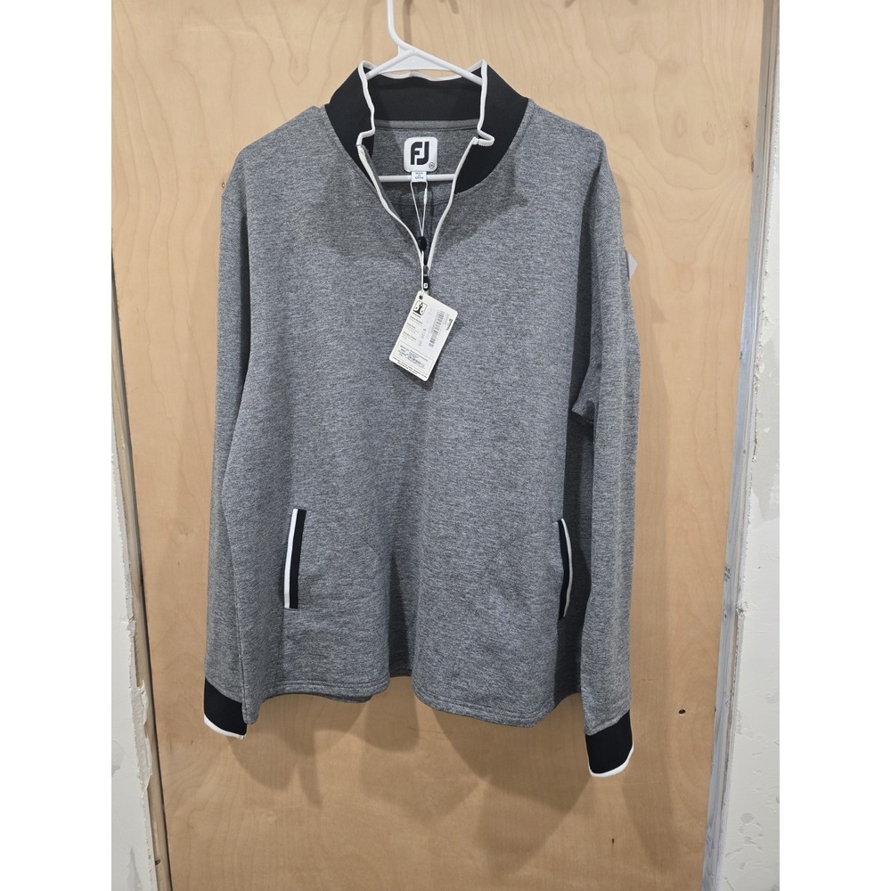 NWT FootJoy FJ Half-Zip Pullover Grey 2XL